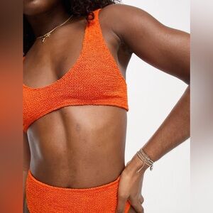 ASOS Crinkle Thong Bikini Set